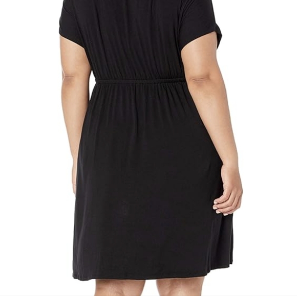 AMAZON Essentials V Neck Short Sleeve Dress NWOT - Picture 2 of 5